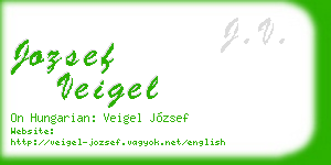jozsef veigel business card